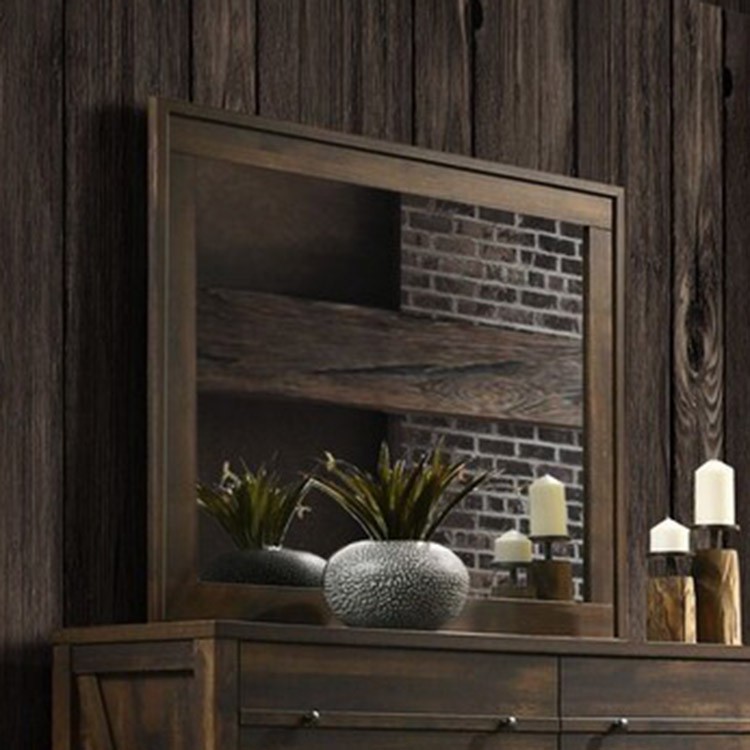 Crossroads Furniture C8100A-050 Rustic Oak Mirror