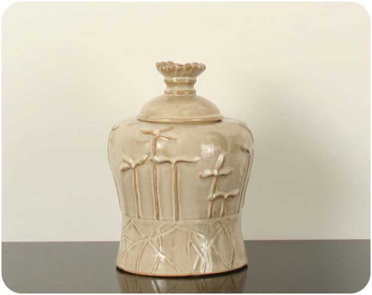 Sherwood Dc337 Sandstone Jar W/lid (dc1-3037)-629B1