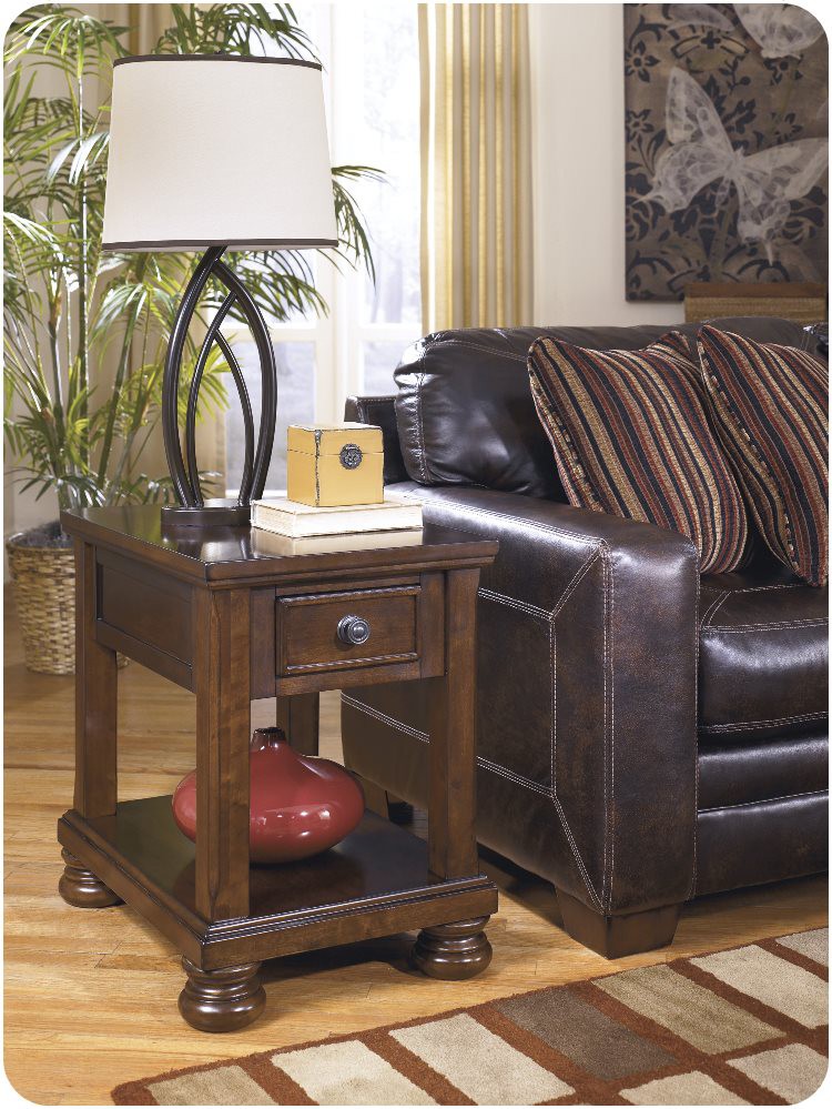 Ashley T697-3 Porter Chairside Table