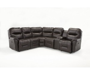 Best M760 Bodie 6 Pc. Leather Sectional